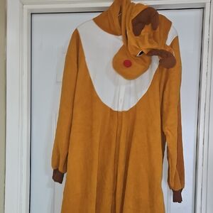 Charming Reindeer Kids Costume - Tan and White